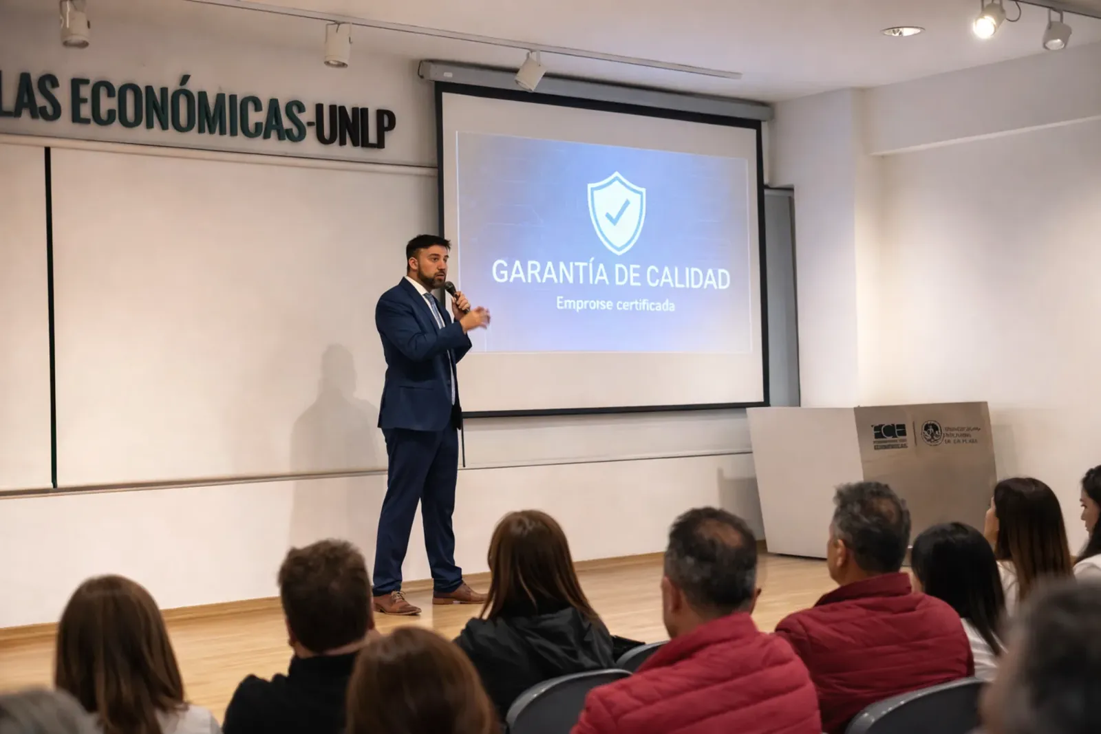 Fernando Arrieta durante una actividad profesional