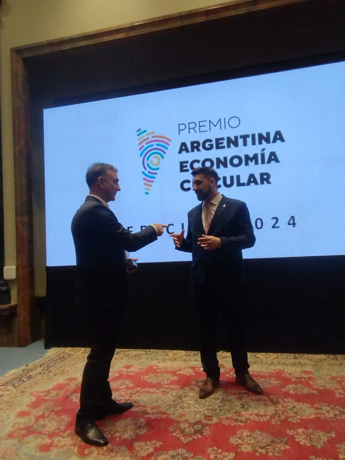 Escenario de la entrega del Premio Argentina Economía Circular